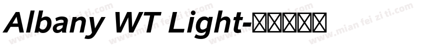 Albany WT Light字体转换